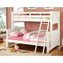 Spring Creek Twin/Full Bunk Bed White